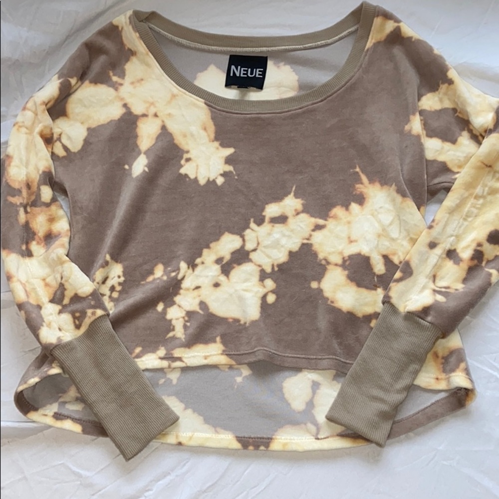Urban outfitters velvet crop sweater
